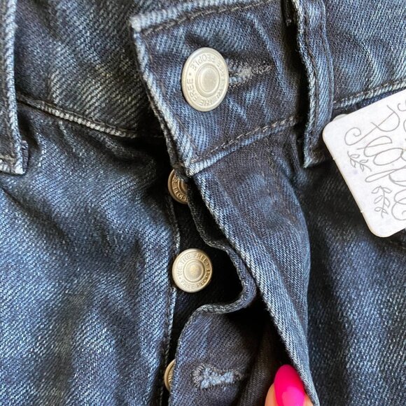𝅺FREE People BNWT "Stella" Jean Hi-Rise Button Fly - Picture 12 of 12